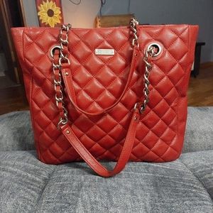 Kate Spade Red Glitter Tote